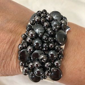 Silver cuff bracelet